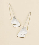 Iyla Geometric Silver Threader Earrings