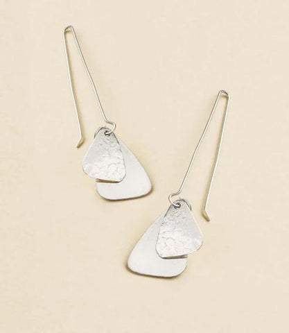 Iyla Geometric Silver Threader Earrings