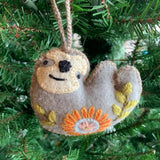 O4O | Wool Ornament | Sleeping Sloth