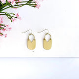 Hinged Padlock Earrings | Gold