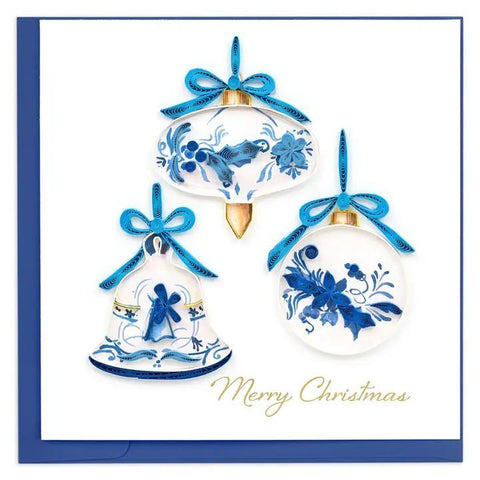 Delft Blue Ornaments Quilling Card