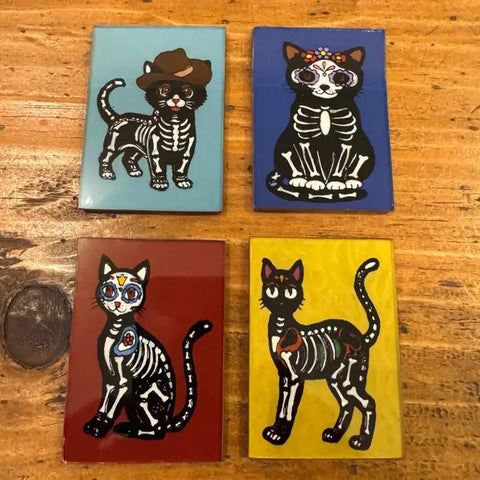 Skelley Cat Pocket Mirror | Assorted