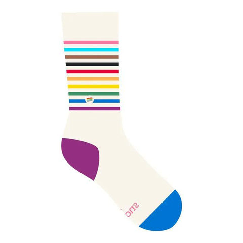 Socks That Save LGBTQ Lives | Beige Pride Flag