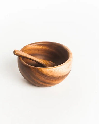 Acacia Wood Bowl and Spoon
