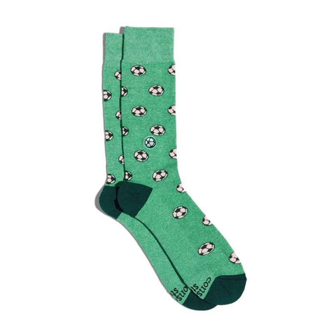 Socks That Support Youth Sports | Green Soccer Balls