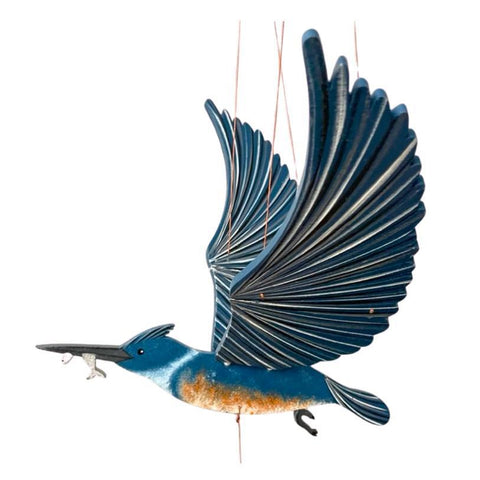 Flying Mobile | Belted Kingfisher