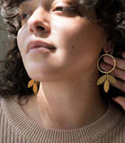 Aamani Vine Hoop Earrings | Gold