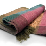 Alpaca Plaid Scarf | Wild Rose