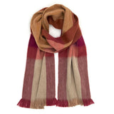 Alpaca Plaid Scarf | Sea Coral