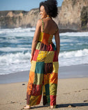 Cotton Patchwork Jumpsuit | 4 Colors
