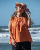 One Button Sleeveless Top | 4 colors |