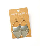 Iyla Geometric Silver Statement Earring