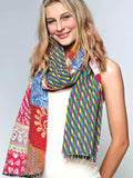 Patchwork Cotton Kantha Scarf