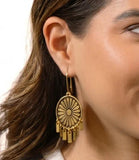 Nisha Oval Dangle Earrings