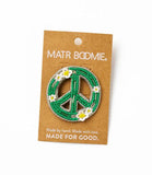 Beaded Brooch Pin | Peace
