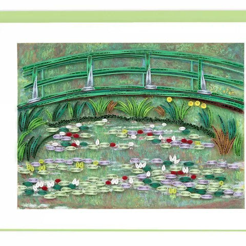 Artist Series Quilling Card | Japanese Footbridge, Monet