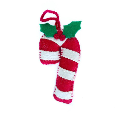O4O | Wool Ornament | Candy Cane