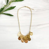 Cascading Disc Necklace | Gold