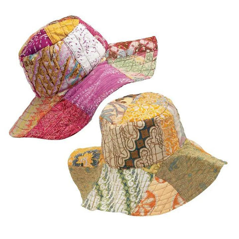 Upcycled Sari Floppy Hat