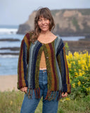Striped Fringe Cardigan | Assorted