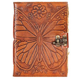 Leather Journal | Butterfly | Light Brown