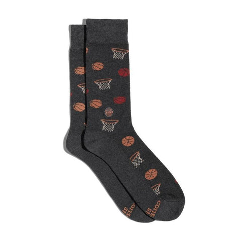 Socks That Support Youth Sports | Grey Basketballs