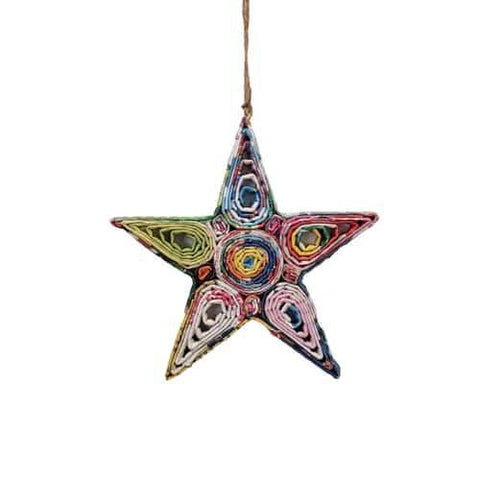 Upcycled Paper Ornament | Star