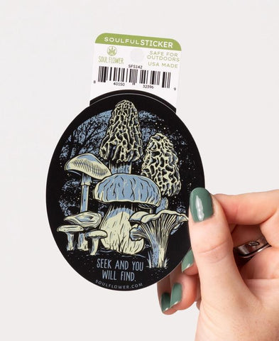 Vinyl Sticker | Mushroom Forager
