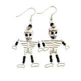 Skeleton Earrings | Mix Metal & Beads
