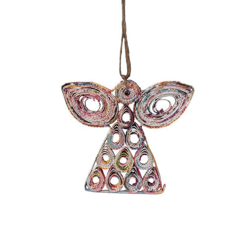 Upcycled Paper Ornament | Angel