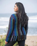 Striped Fringe Cardigan | Assorted