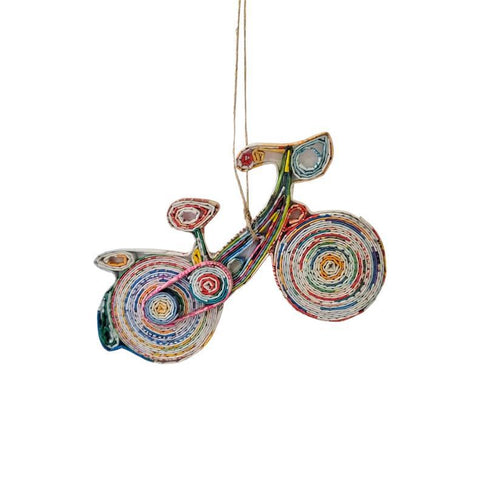 Upcycled Paper Ornament | Bicycle