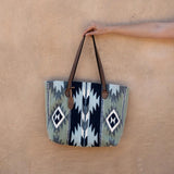 Wide Wool Tote | Midnight Rodeo