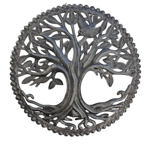 Haitian Metal Art | Tree of Life | 1 Bird