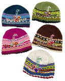 Flower Embroidered Beanie | 5 Colors