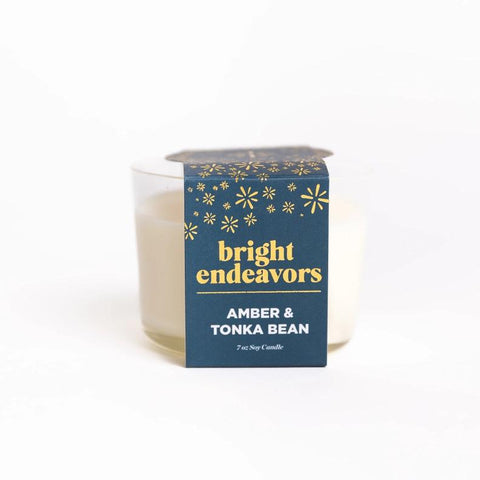 Bright Lights Candle | Amber & Tonka Bean | Small