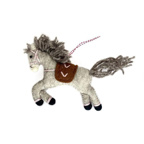 O4O | Wool Ornament | Prancing Pony