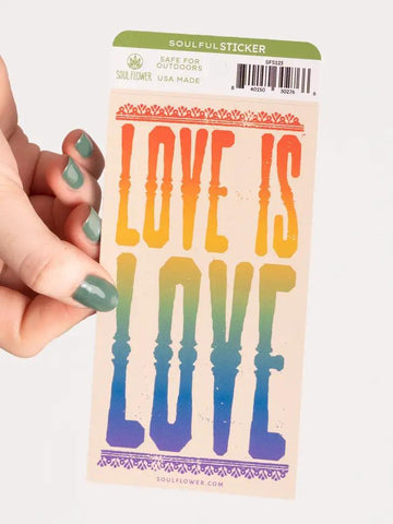 Vinyl Sticker | Love Is Love
