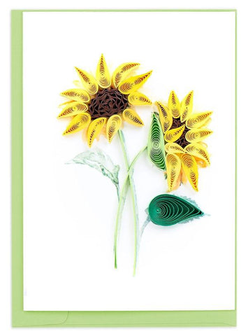 Quilling Card Gift Enclosure | Sunflower Bouquet