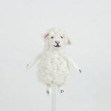 Felted Wool Finger Puppet | Sheep