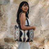 Wide Wool Tote | Looking Glass