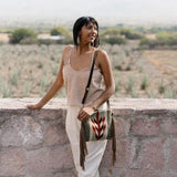 Fringed Wool Crossbody | Tierra Verde