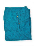 Brushed Woven Poncho | Ocean