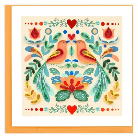 Folk Art Quilling Card