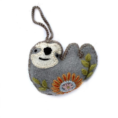 O4O | Wool Ornament | Sleeping Sloth