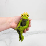 Felted Wool Frog Prince