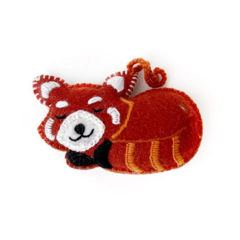 O4O | Wool Ornament | Sleeping Red Panda