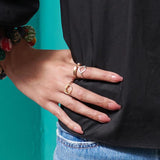 Sculpted Metal Ring | Gold