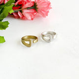 Open Triangle Ring | Silver