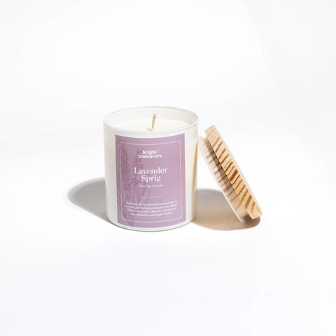 Bright Endeavors Glass Candle | Lavender Sprig (New)